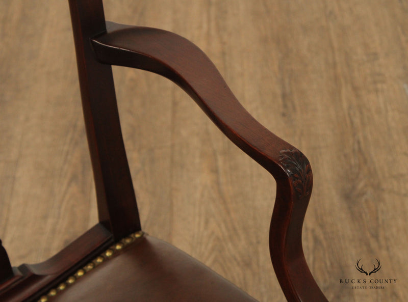 A.H. Davenport Co. Chippendale Style Custom Mahogany Armchair