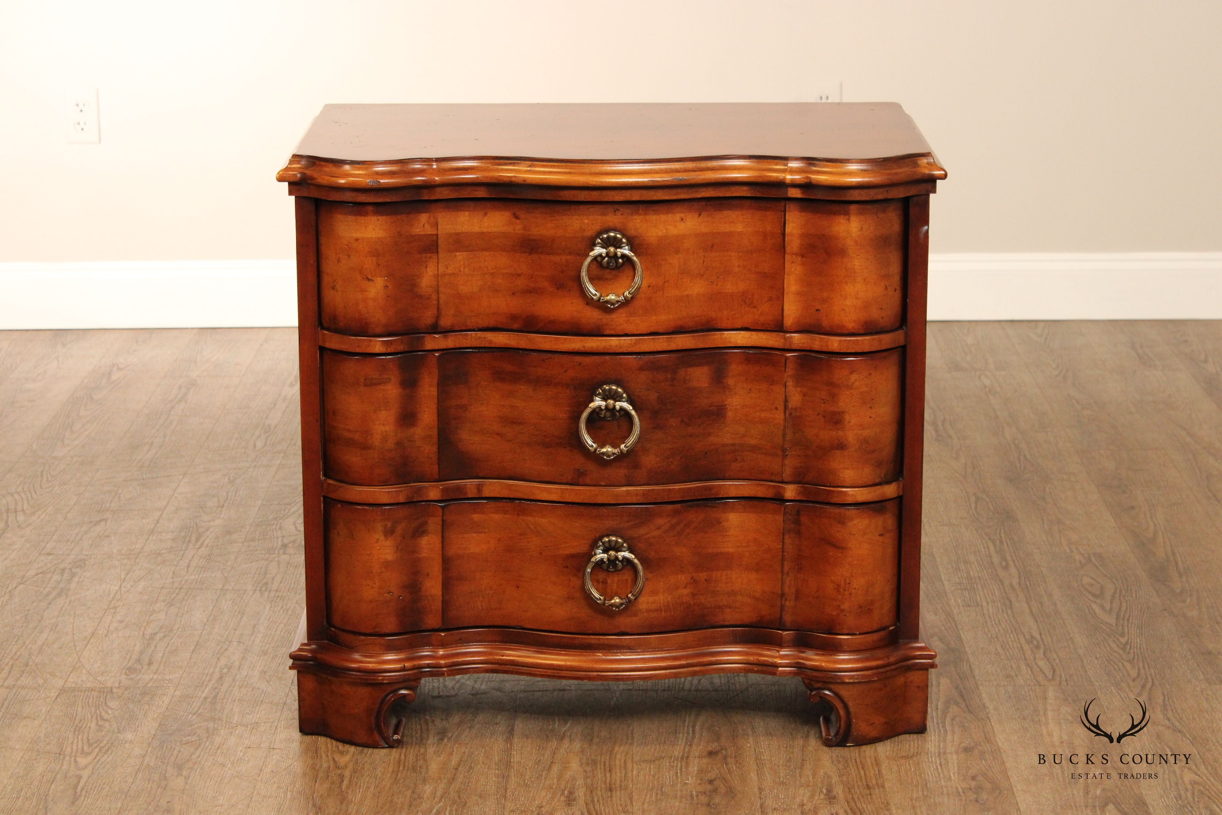 Century Furniture Italian Style Blockfront Nightstand Chest