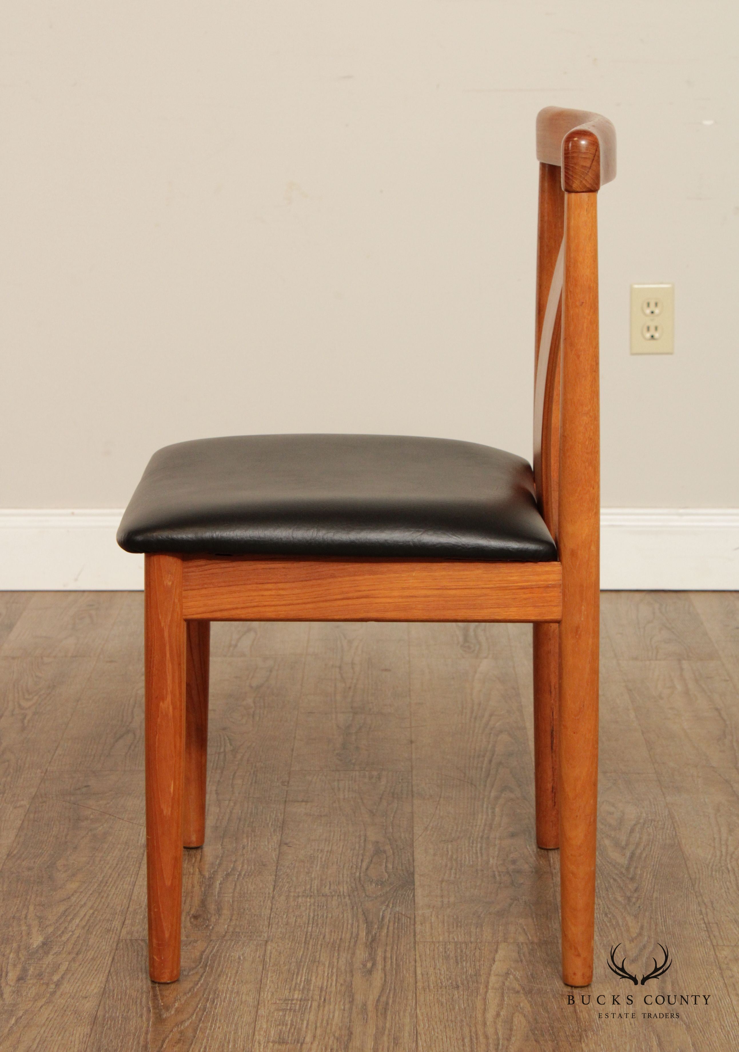 Danish Modern Pair of Teak Side Chairs