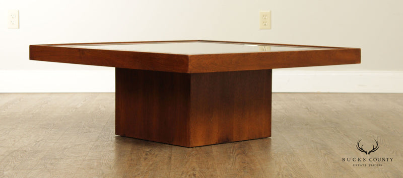 Mid Century Modern Square Mirror Top Coffee Table