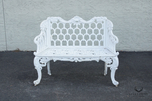 Antique Cast Iron Outdoor Garden Bench