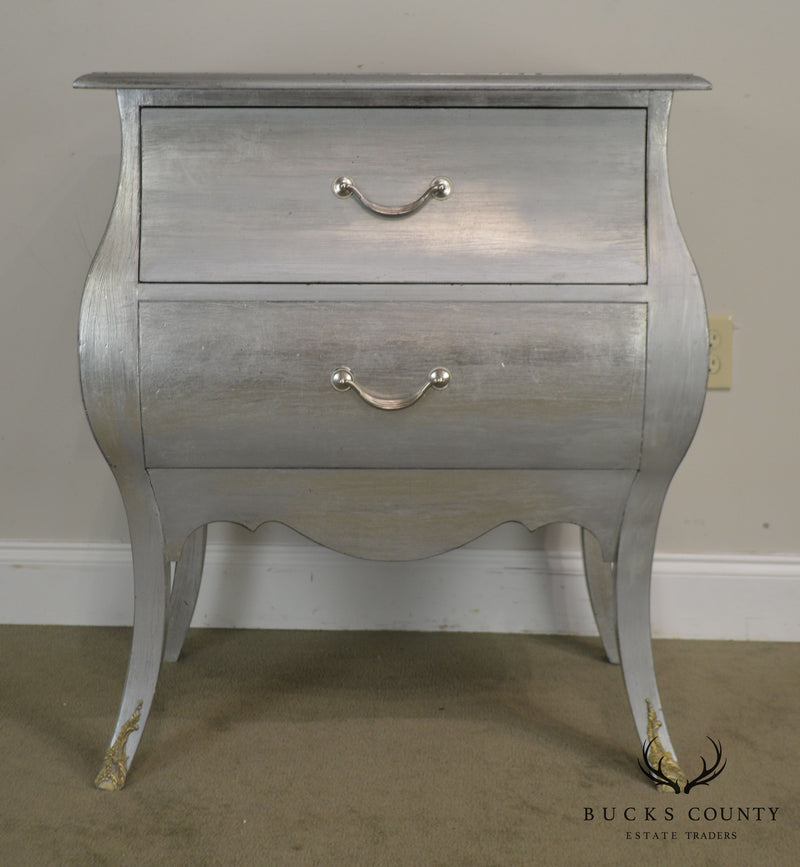 Louis XV Style Silver Bombe Chest