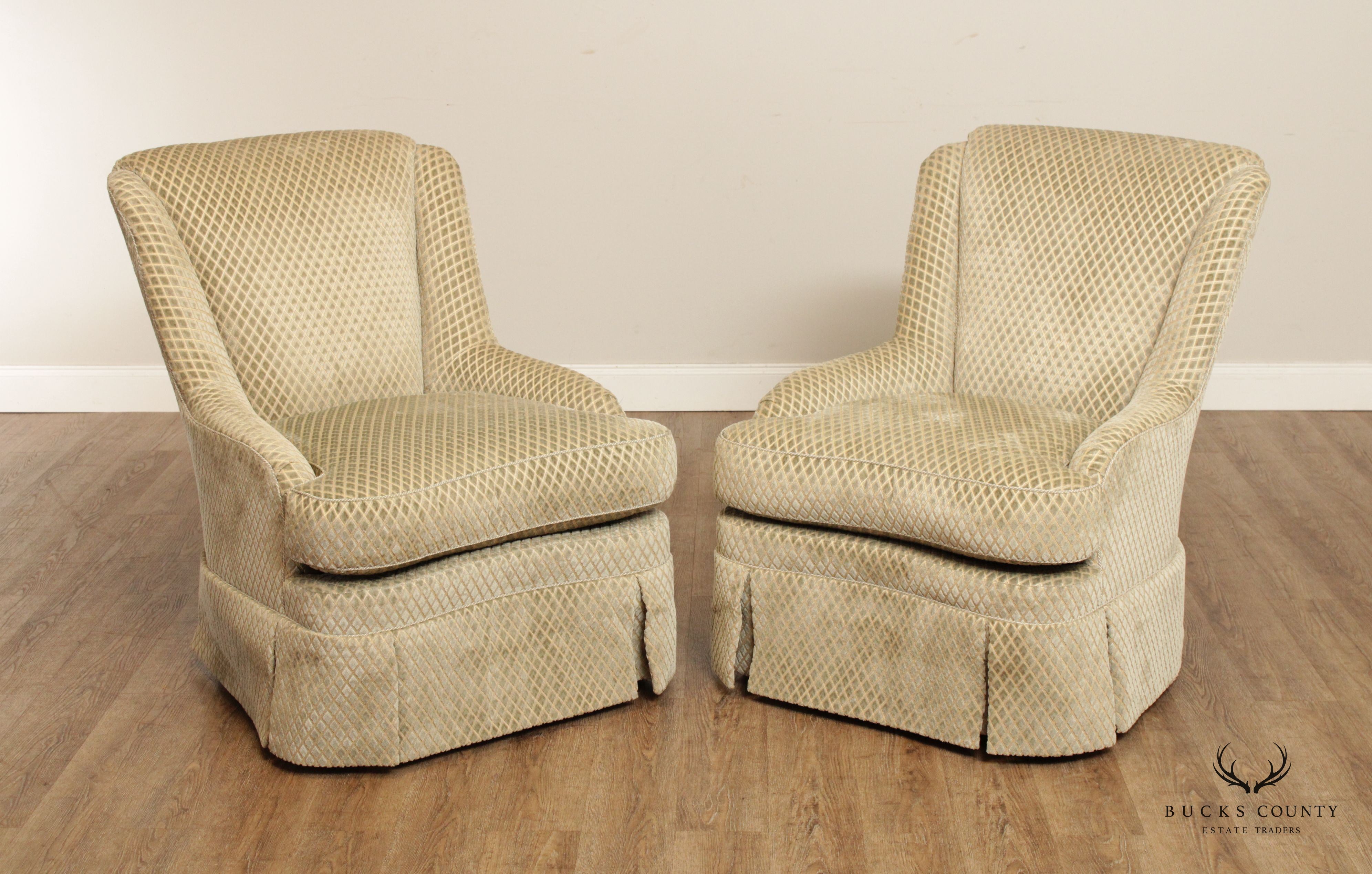 Southwood Pair of Custom Upholstered Host Lounge Chairs