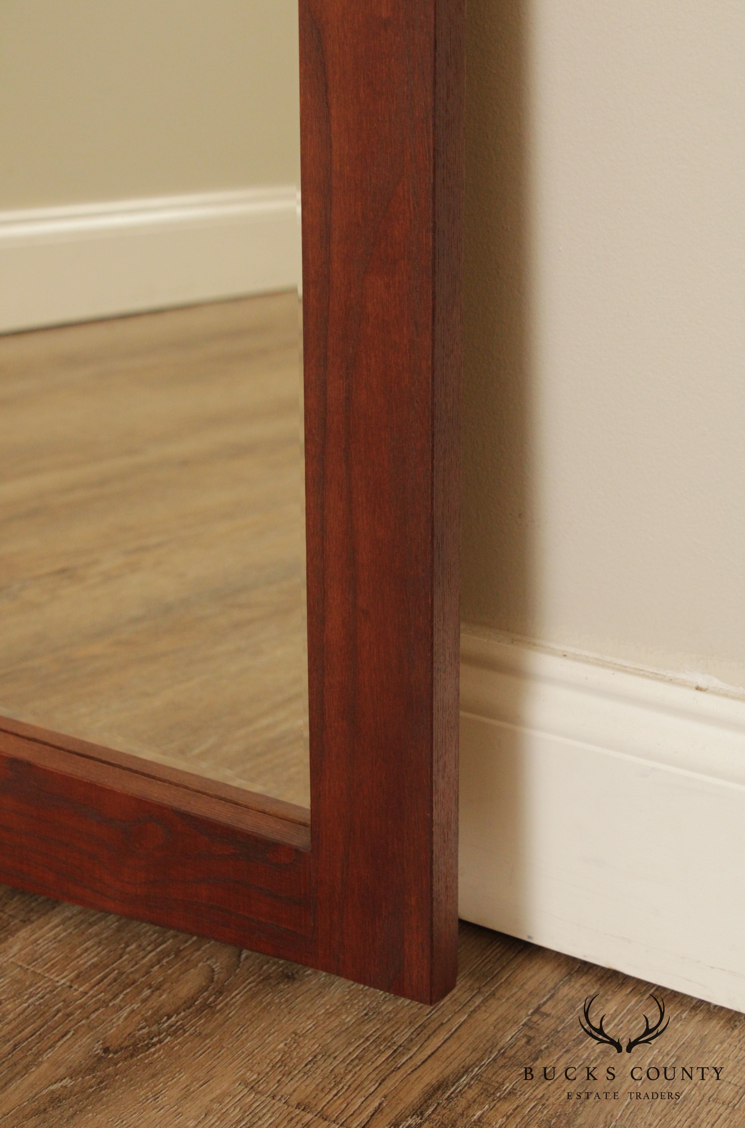 Durham Mission Style Oak Frame Wall Mirror