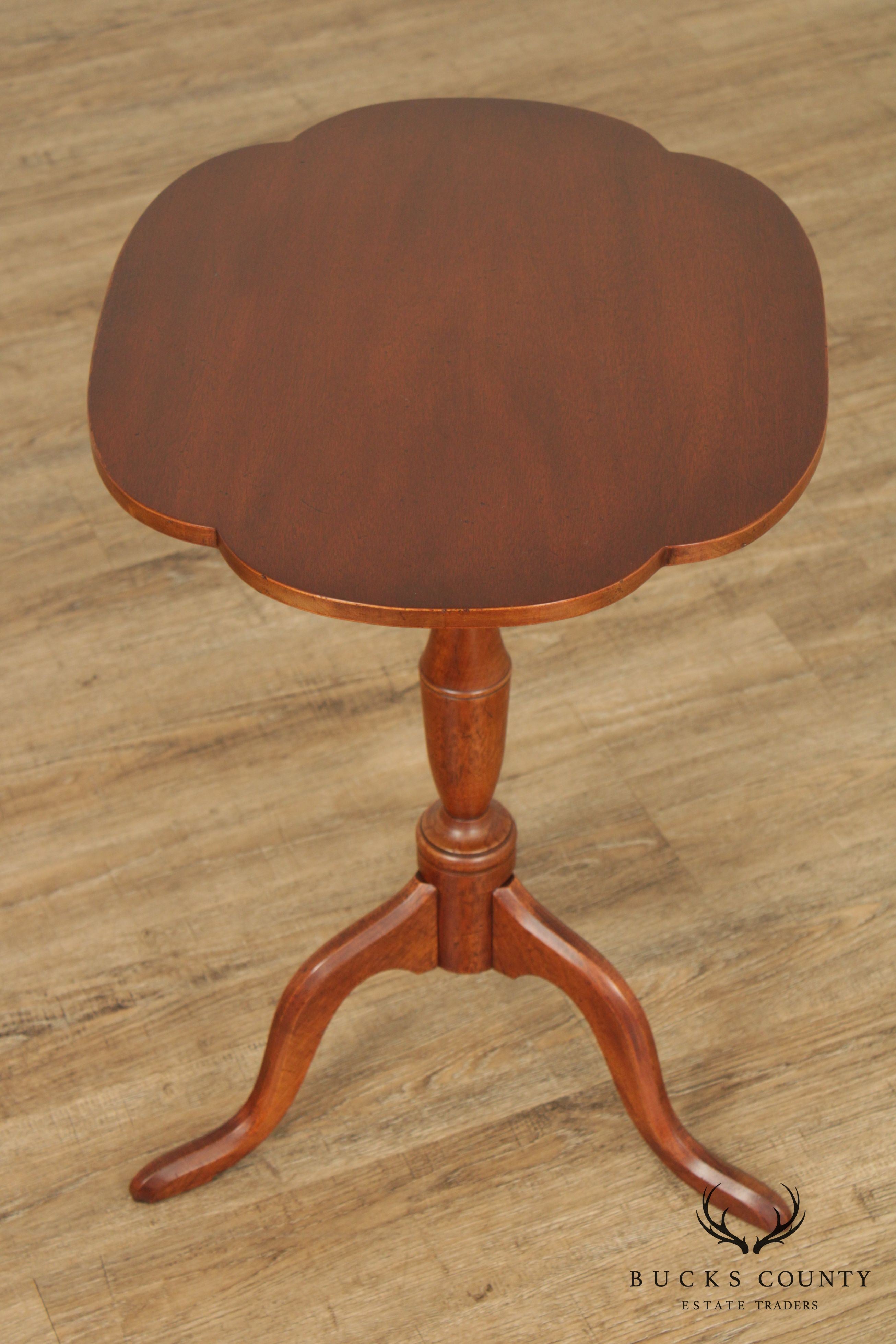 Quality Chippendale Style Tilt Top Side Table