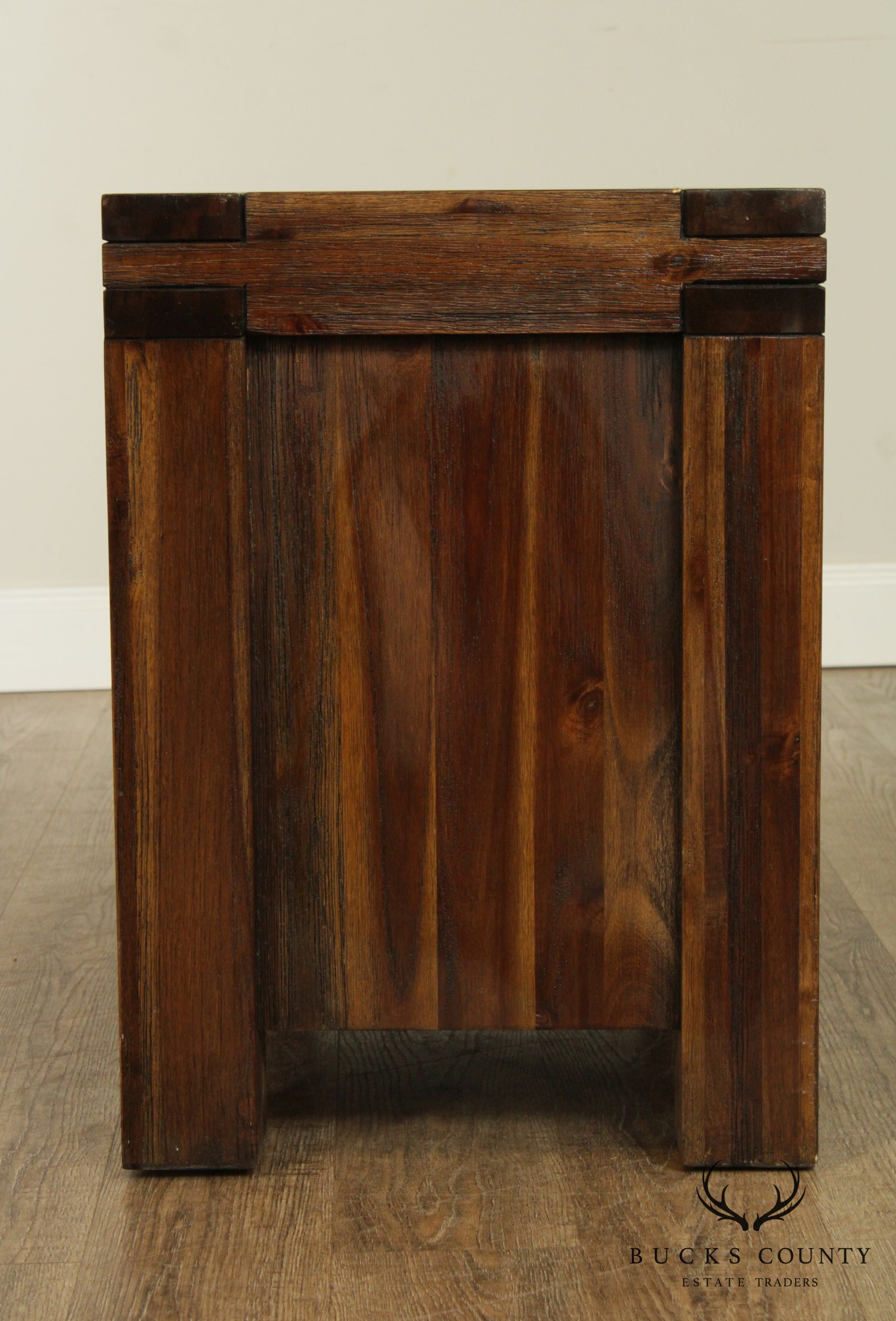 Modern Rustic 2 Drawer Nightstand