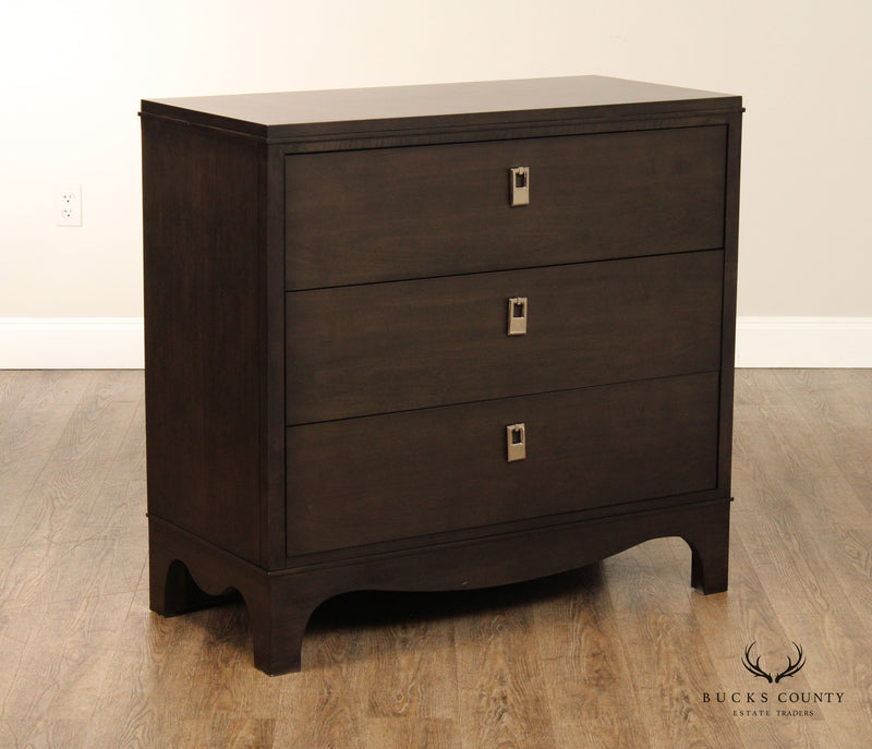Contemporary Ebony-Finished Chest of Drawers