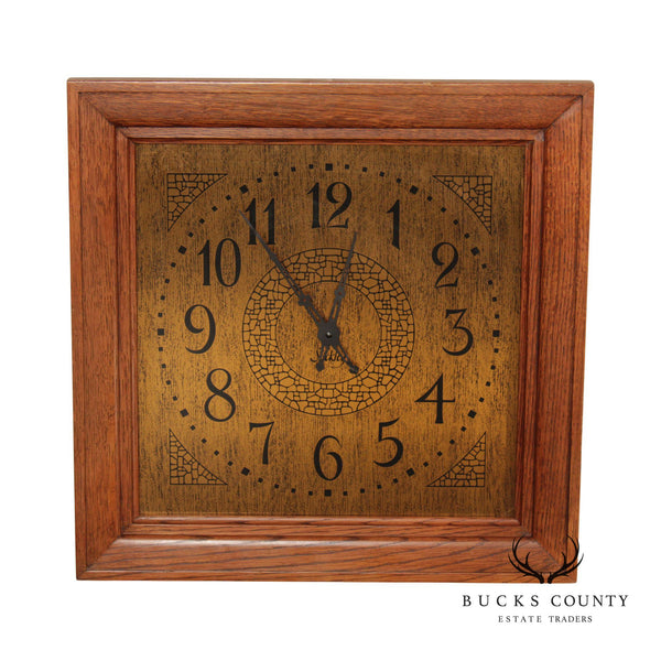 Stickley Mission Collection Oak Wall Clock
