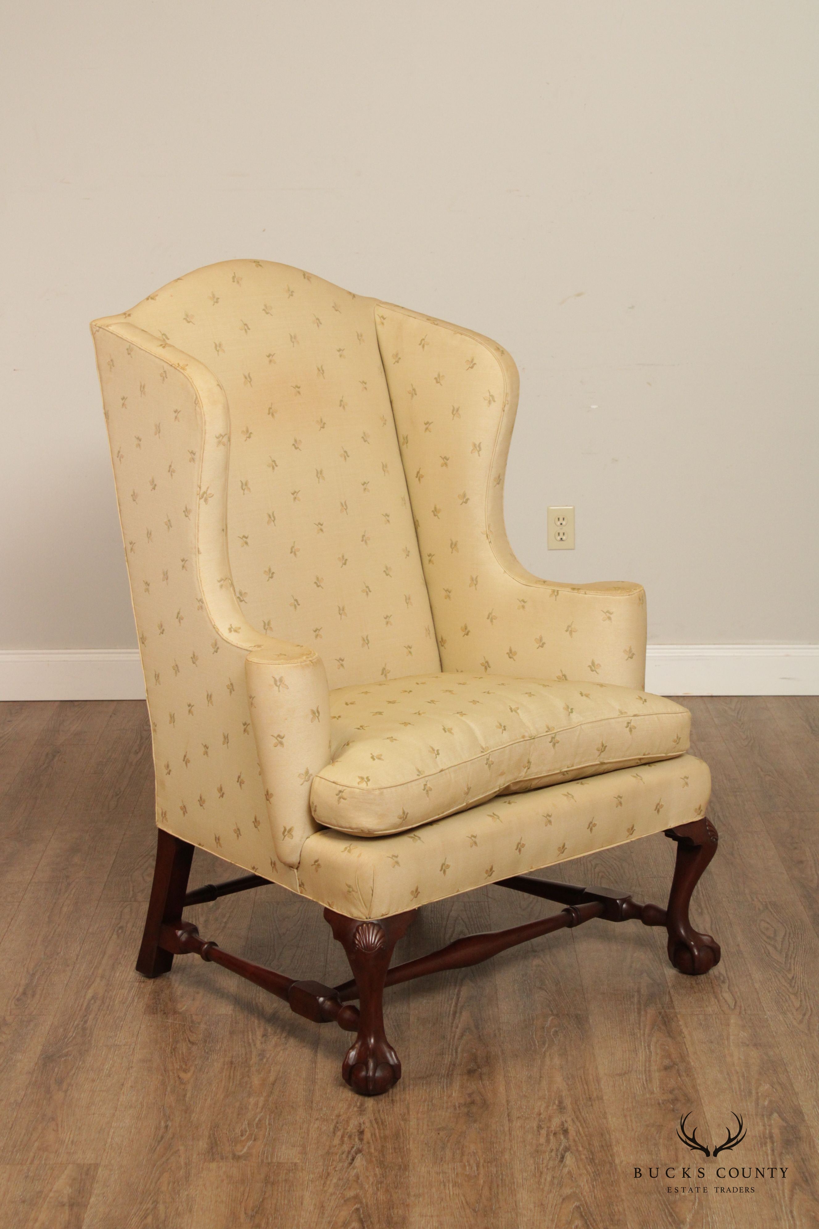 Kittinger Historic Newport Chippendale Style Wing Chair