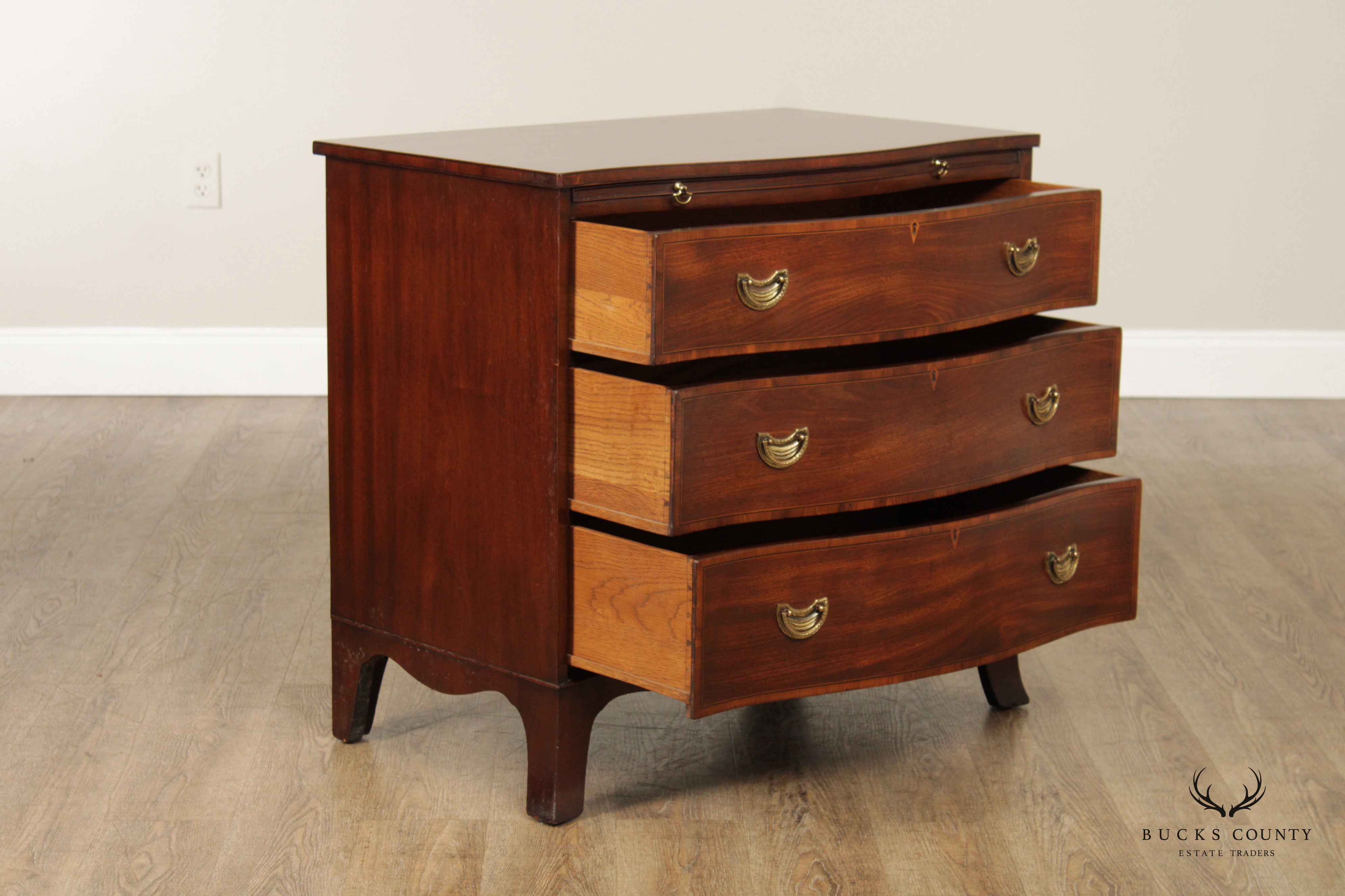 Hepplewhite Style Custom Mahogany Chest of Drawers