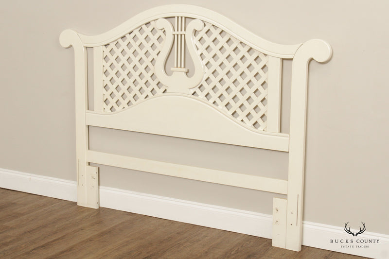 French Provincial Style Queen Size Trellis Headboard