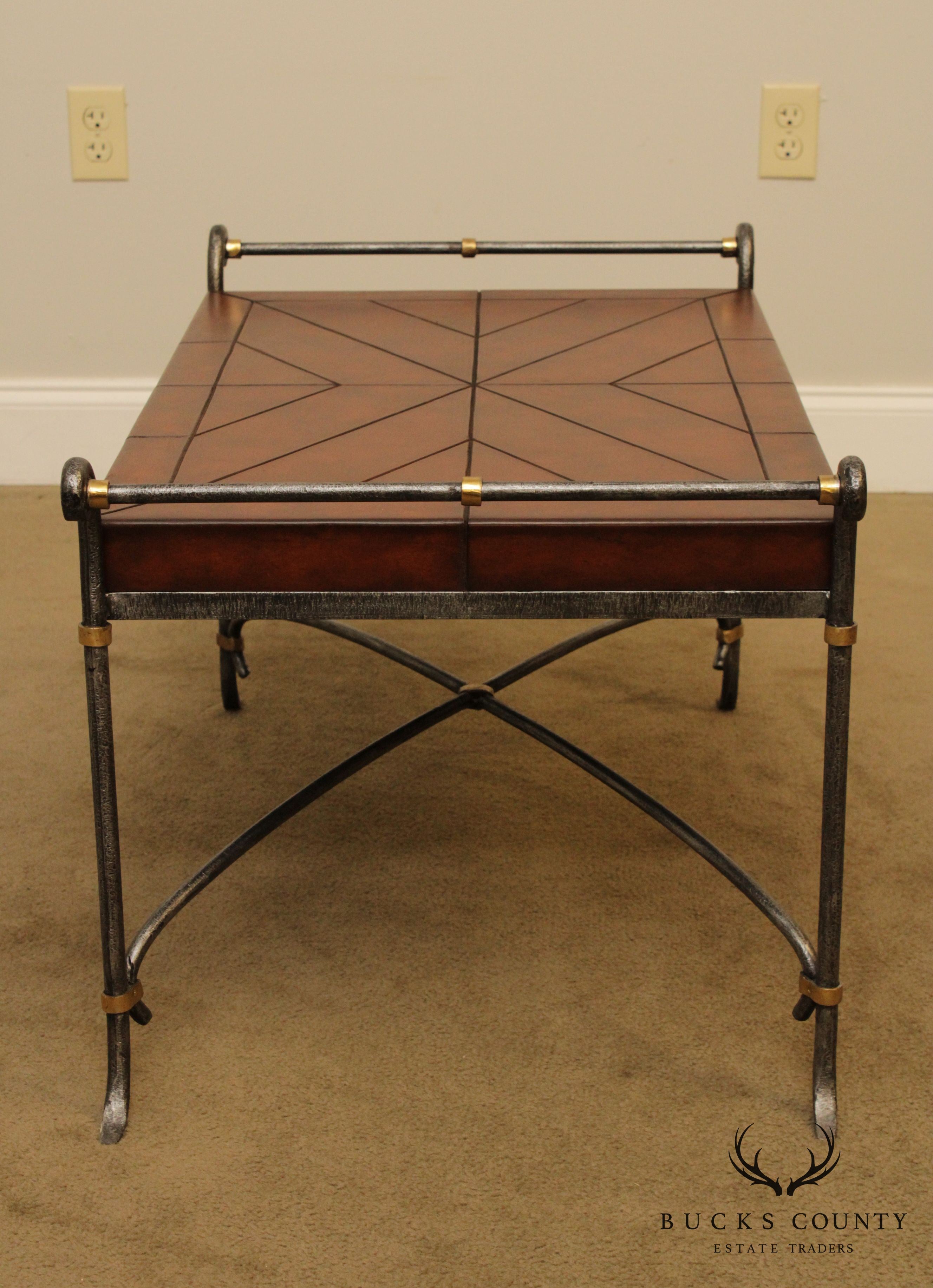 Quality Forged Steel Base Coffee Table