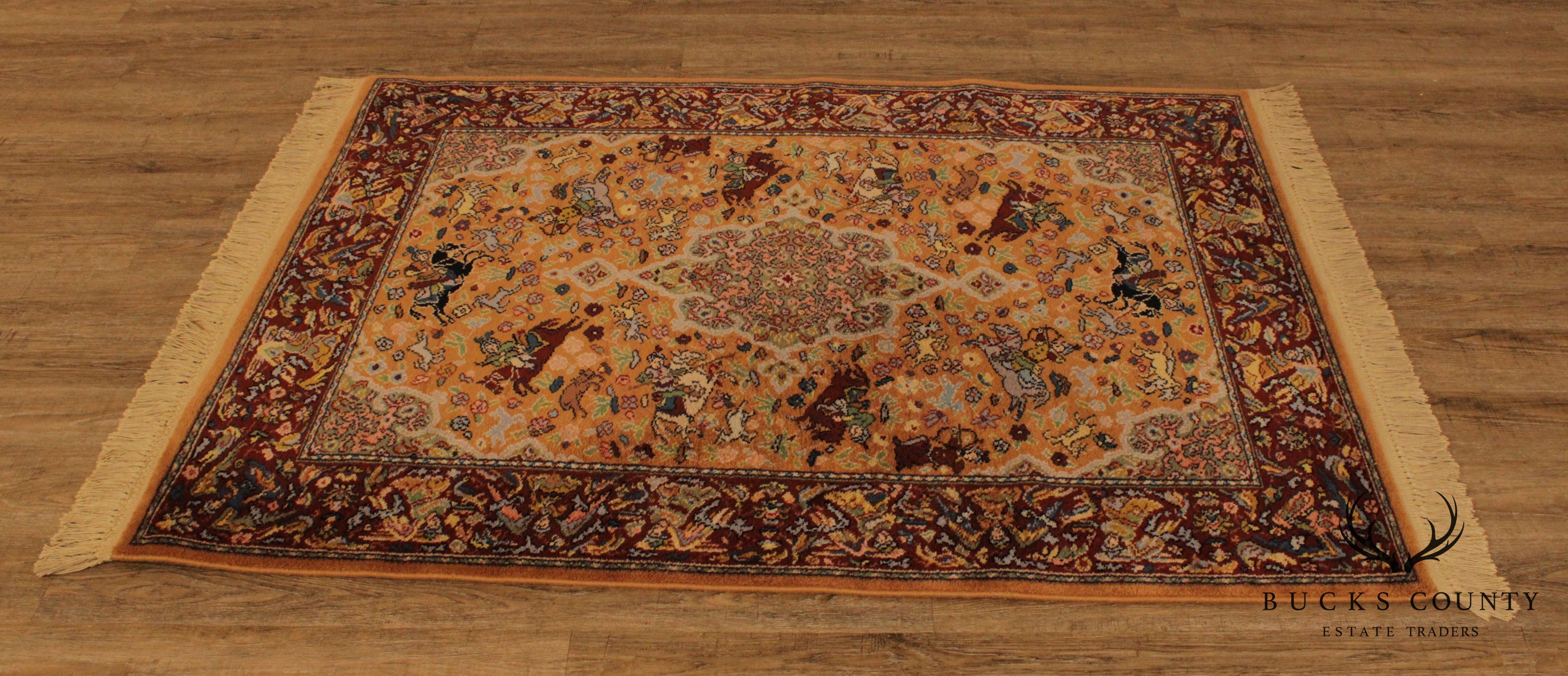 Karastan Persian Tabriz Hunt Scene 6' x 4' Area Rug