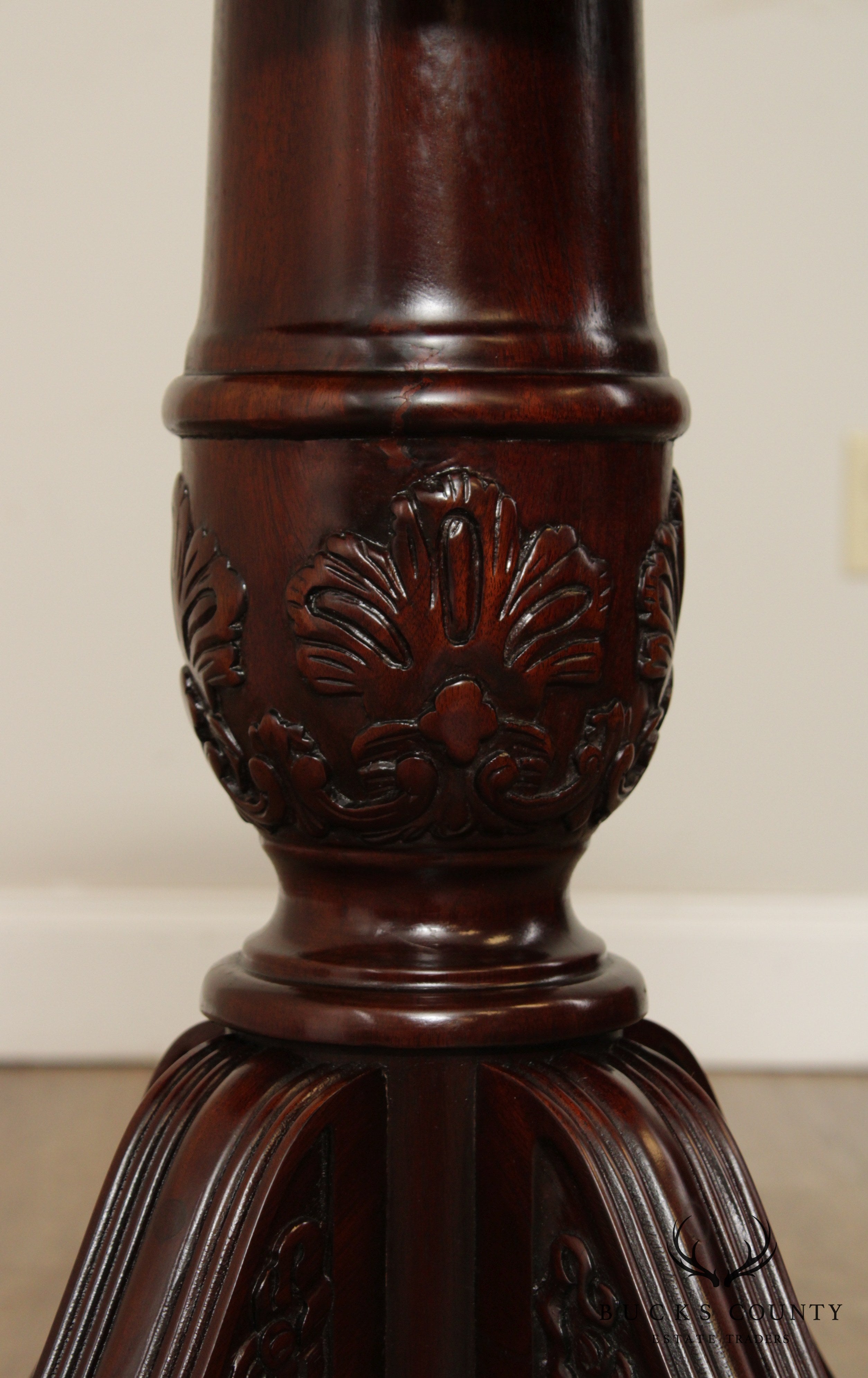 Georgian Style Banded Mahogany Octagonal Table Base