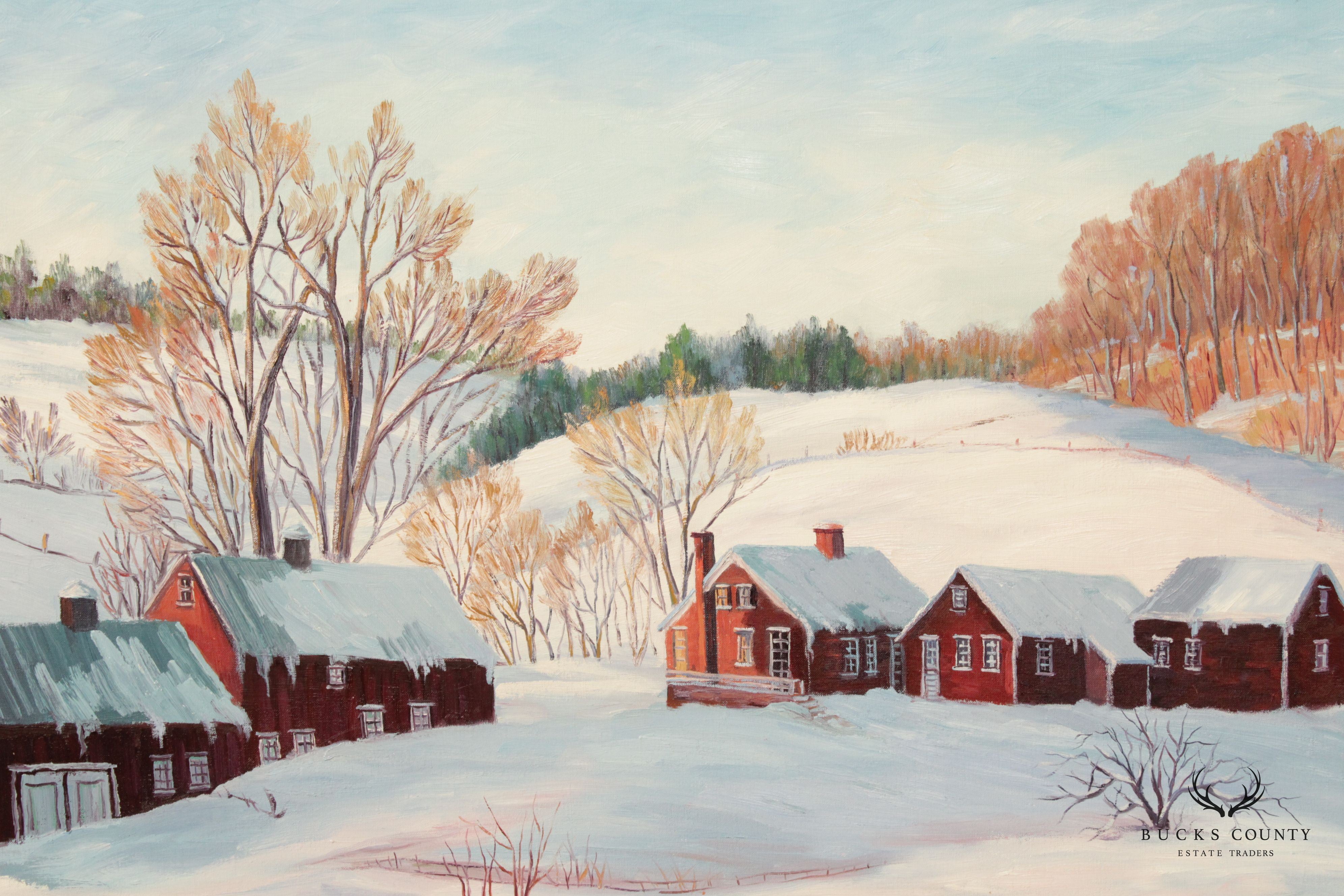 Ann Yost Whitesell 'Scene in Kutztown' Original Oil Painting