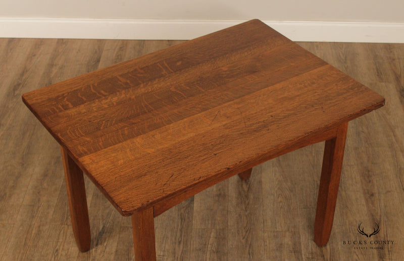 Limbert Antique Mission Oak Breakfast Dining Table