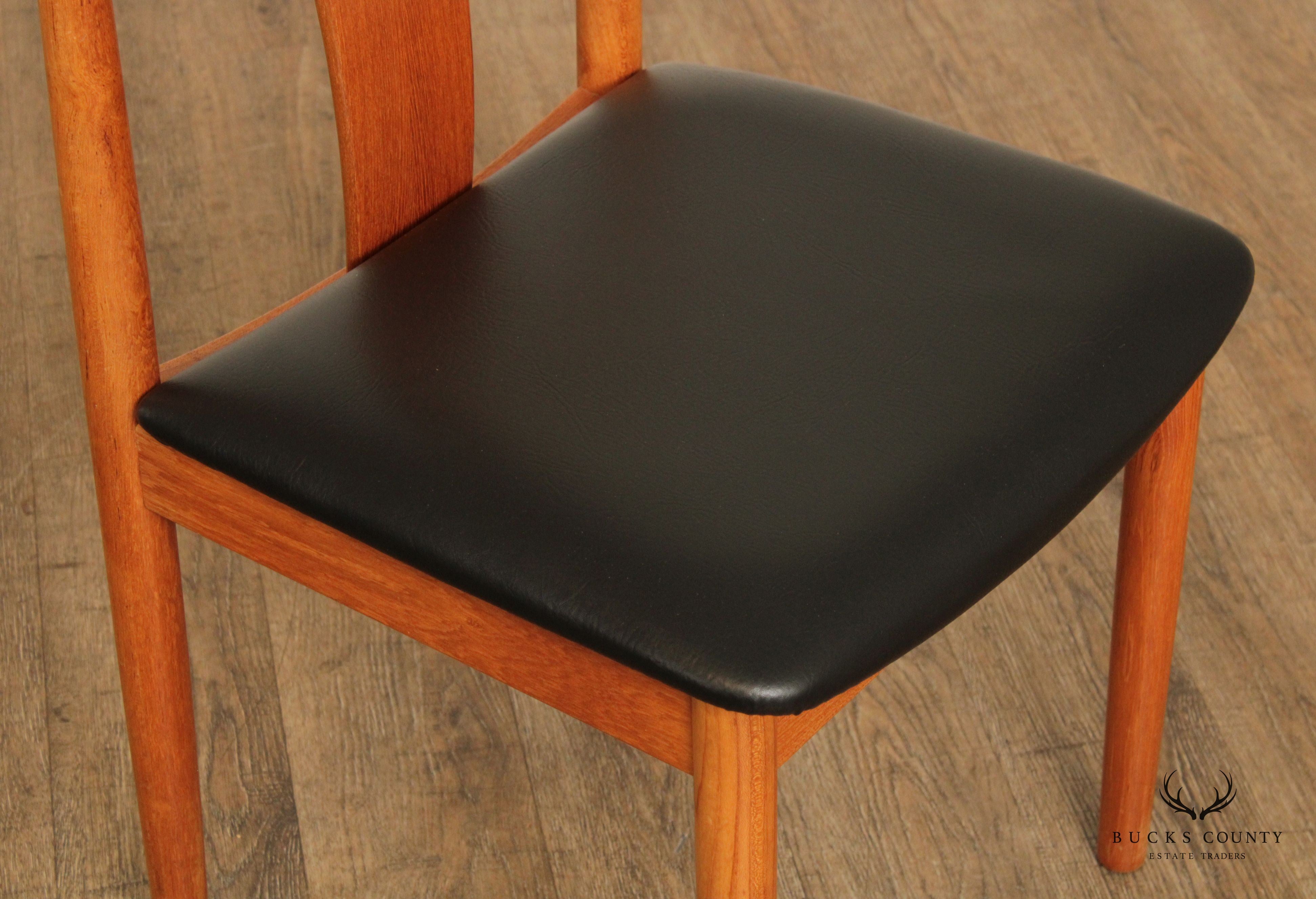 Danish Modern Pair of Teak Side Chairs