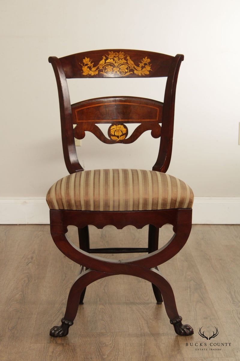 American American Classical Period Mahogany Side Music Chair