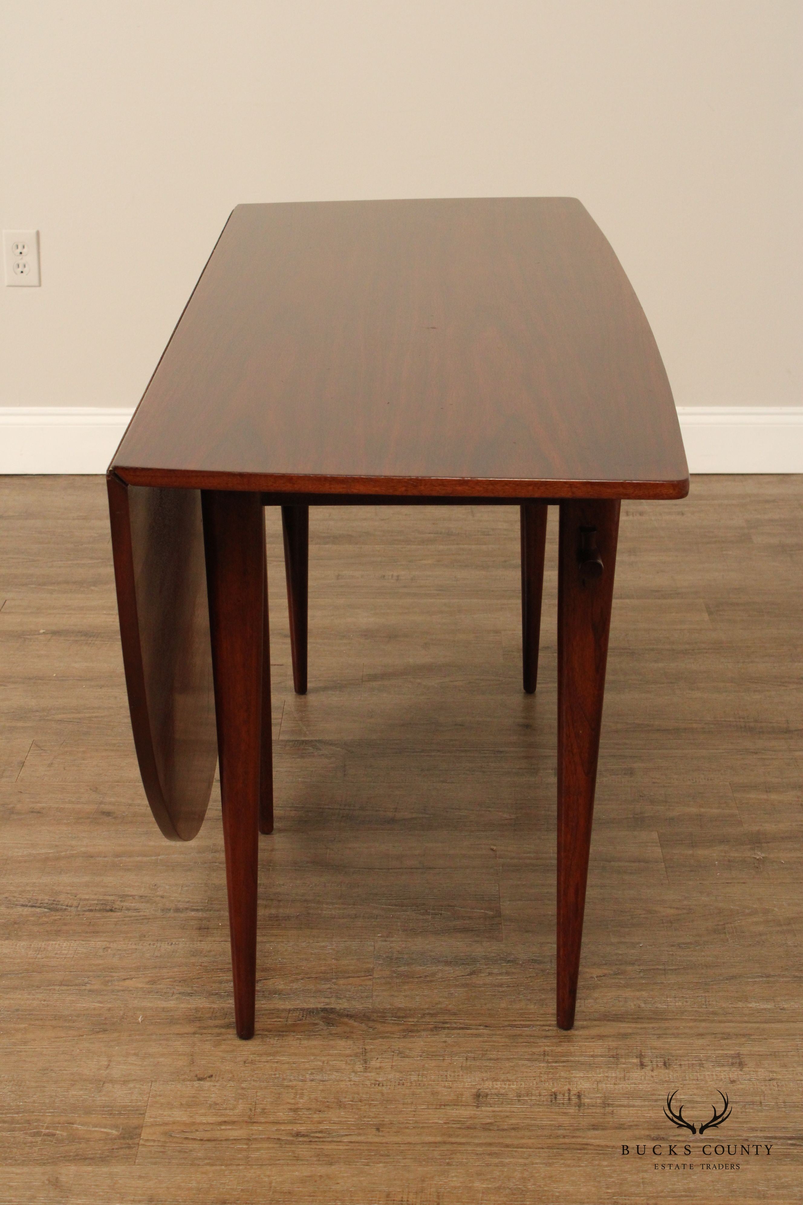 Nakashima for Widdicomb Mid Century Modern Drop-Leaf Walnut Dining Table