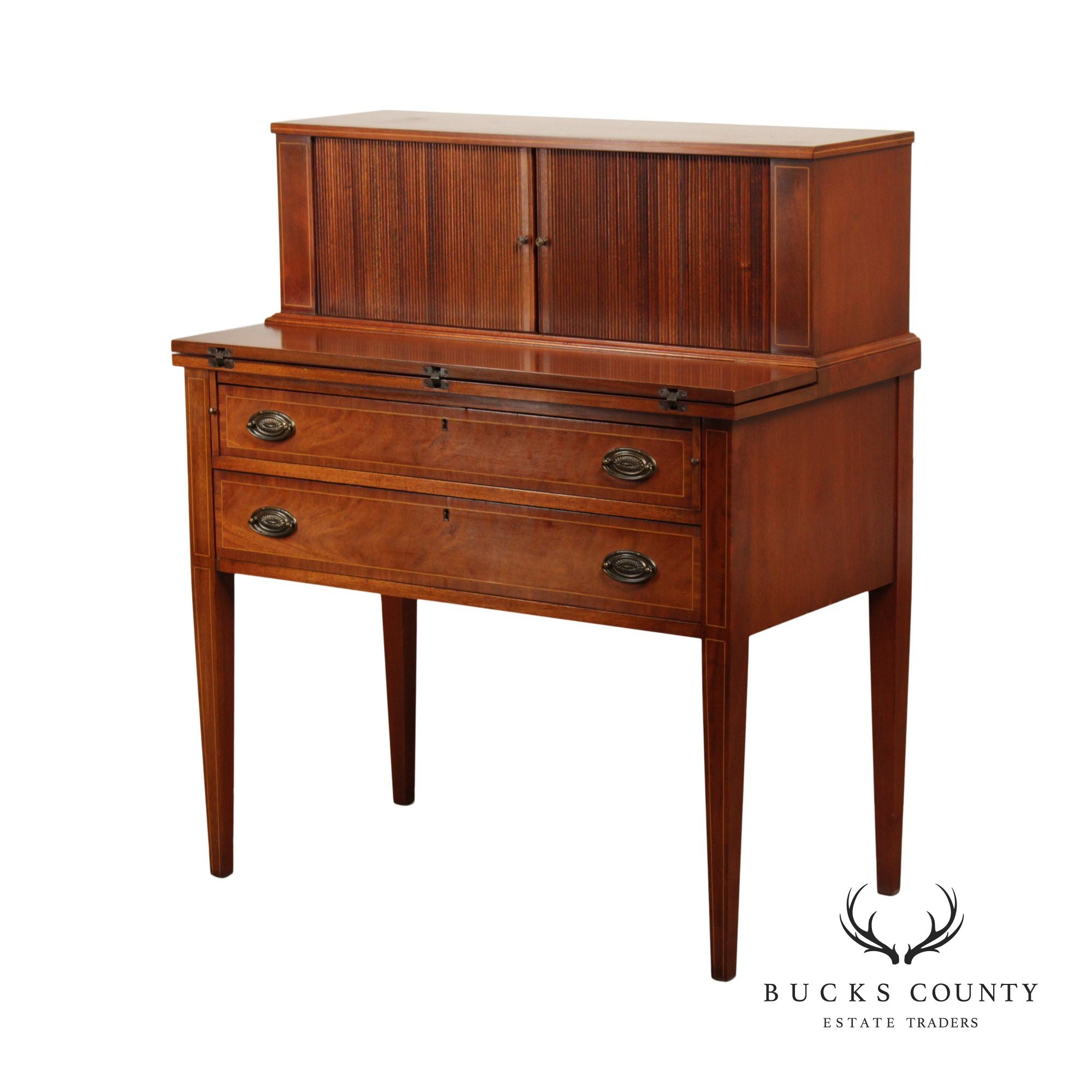 Maddox 1940's Federal Style Mahogany Writing Desk