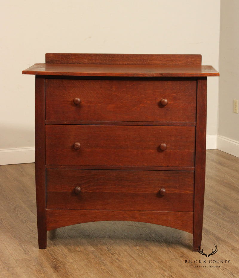 Antique Mission Oak Chest of Drawers