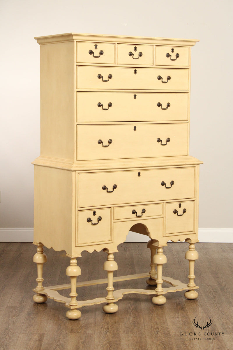 Somerset Bay English Traditional Style 'Williamsburg' Painted Highboy