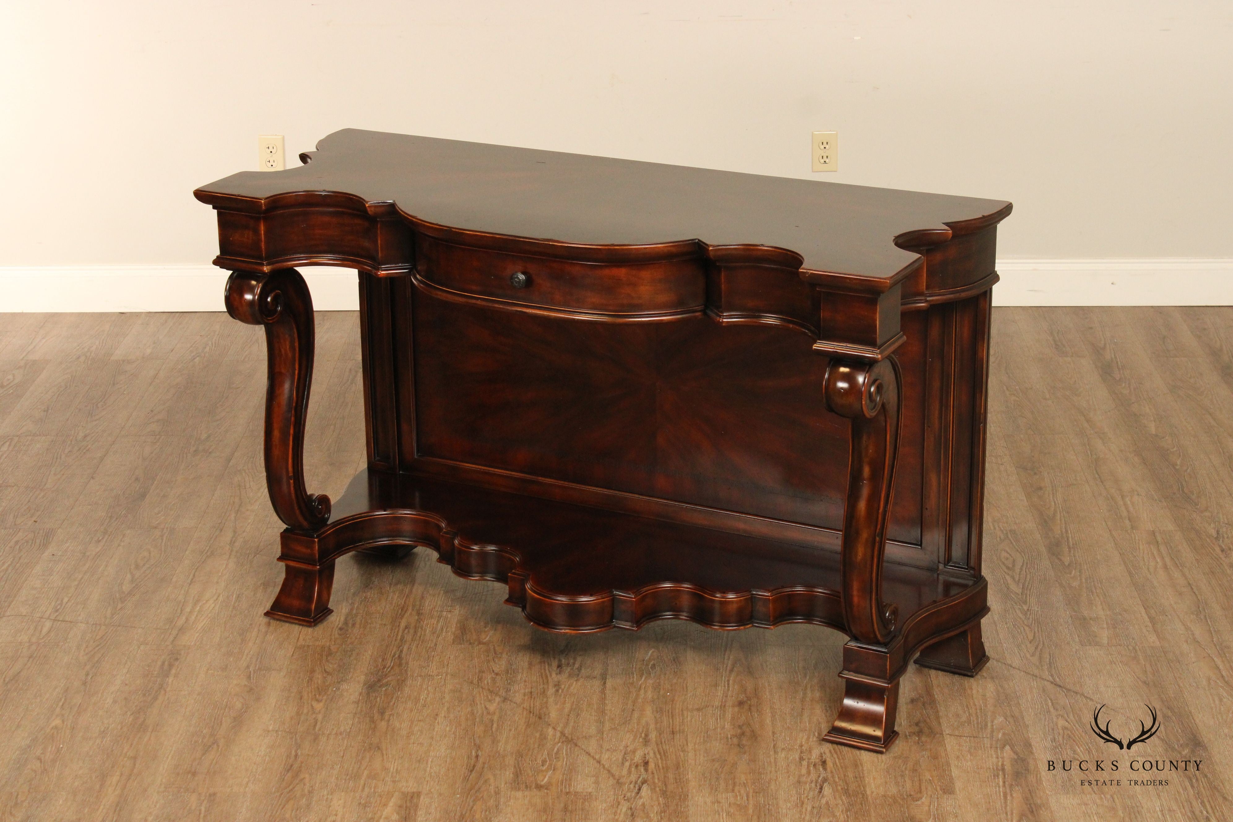 Artistica  Empire Style Mahogany Console Table