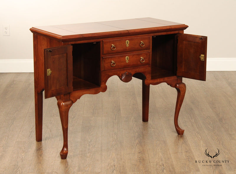 PENNSYLVANIA HOUSE QUEEN ANNE STYLE CHERRY FLIP TOP SIDEBOARD