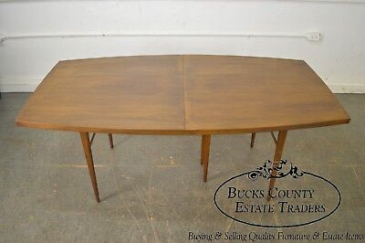 Paul McCobb for Calvin Mid Century Modern Walnut Dining Table w/ 3 Leaves