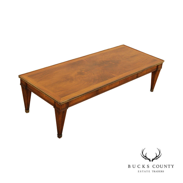 Baker Vintage French Style Walnut Coffee Table