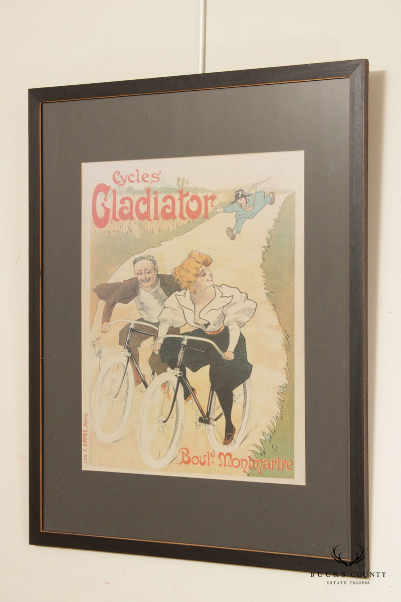Vintage 'Cycles Gladiator Boul. Montmartre' Poster Print, After Ferdinand Misti-Mifliez