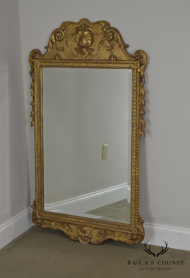 Friedman Brothers English Baroque Style Gilt Carved Wall Mirror