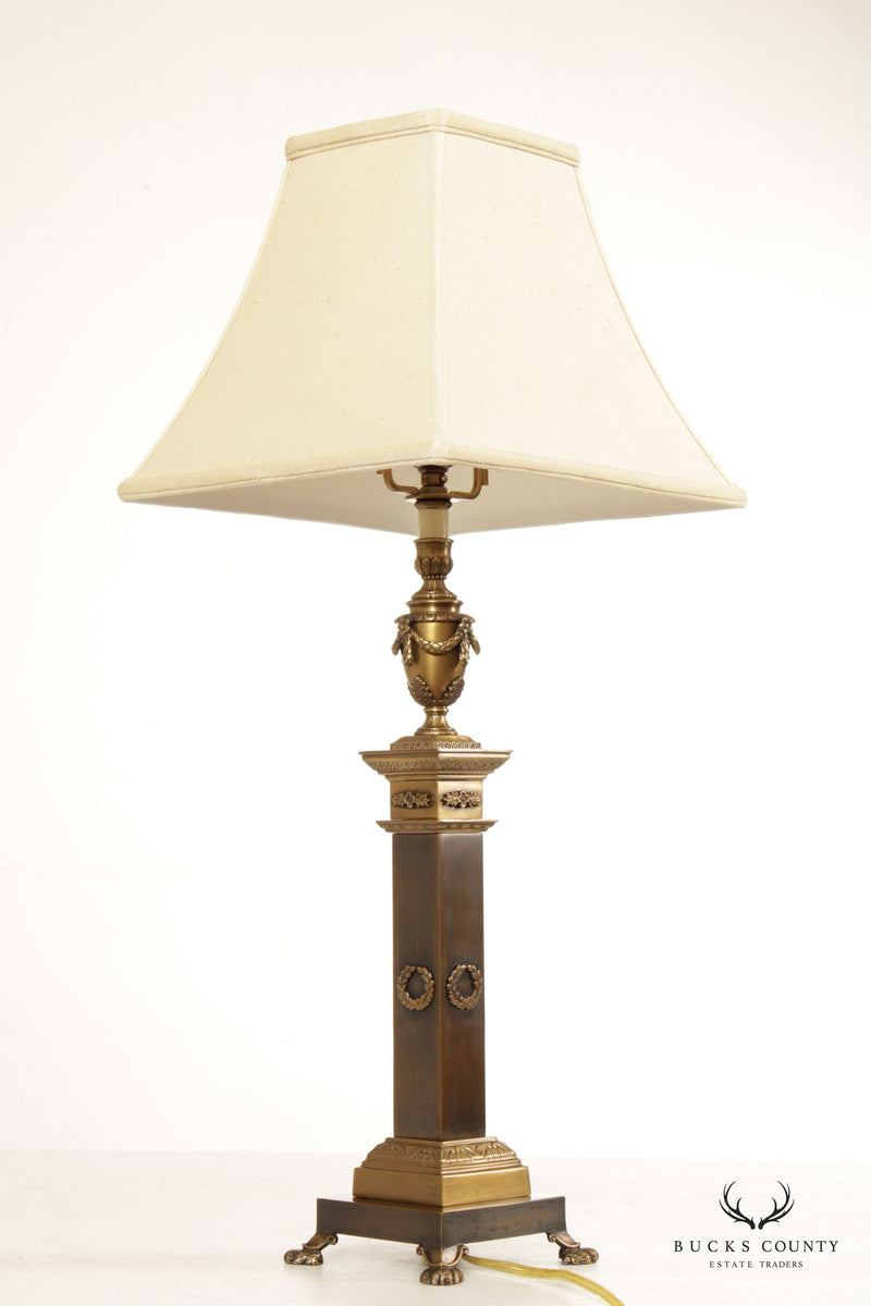 Decorative Crafts Inc. Cut Glass and Brass Figural Center Lamp – Bucks  County Estate Traders