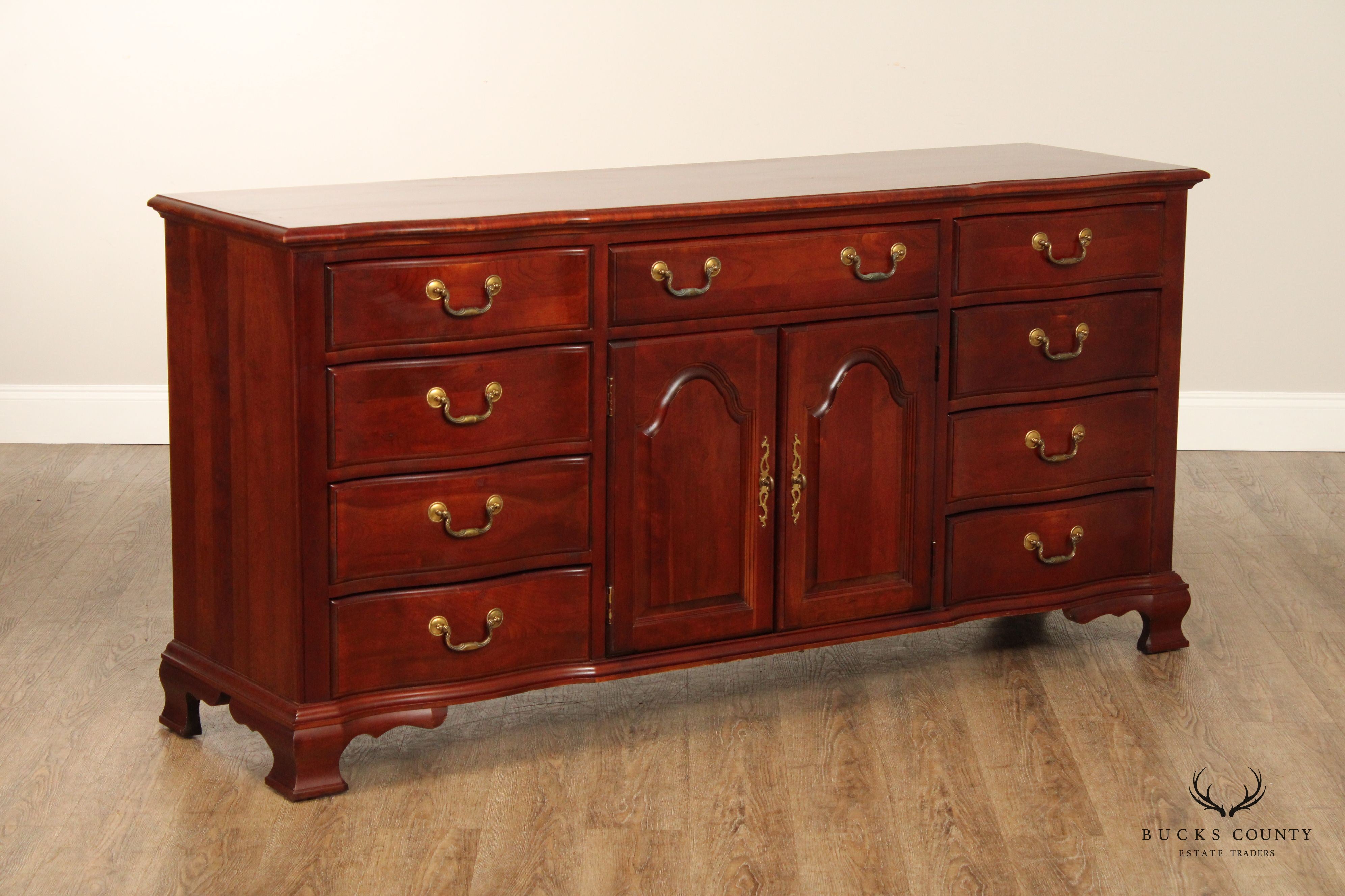 PENNSYLVANIA HOUSE CHIPPENDALE STYLE CHERRY LONG DRESSER