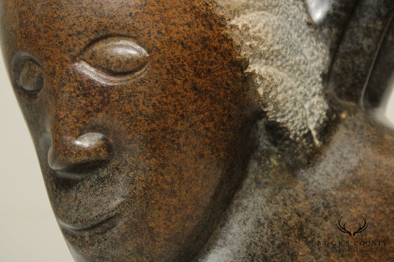 Locardia Ndandarika Modern Bust Shona Stone Sculpture