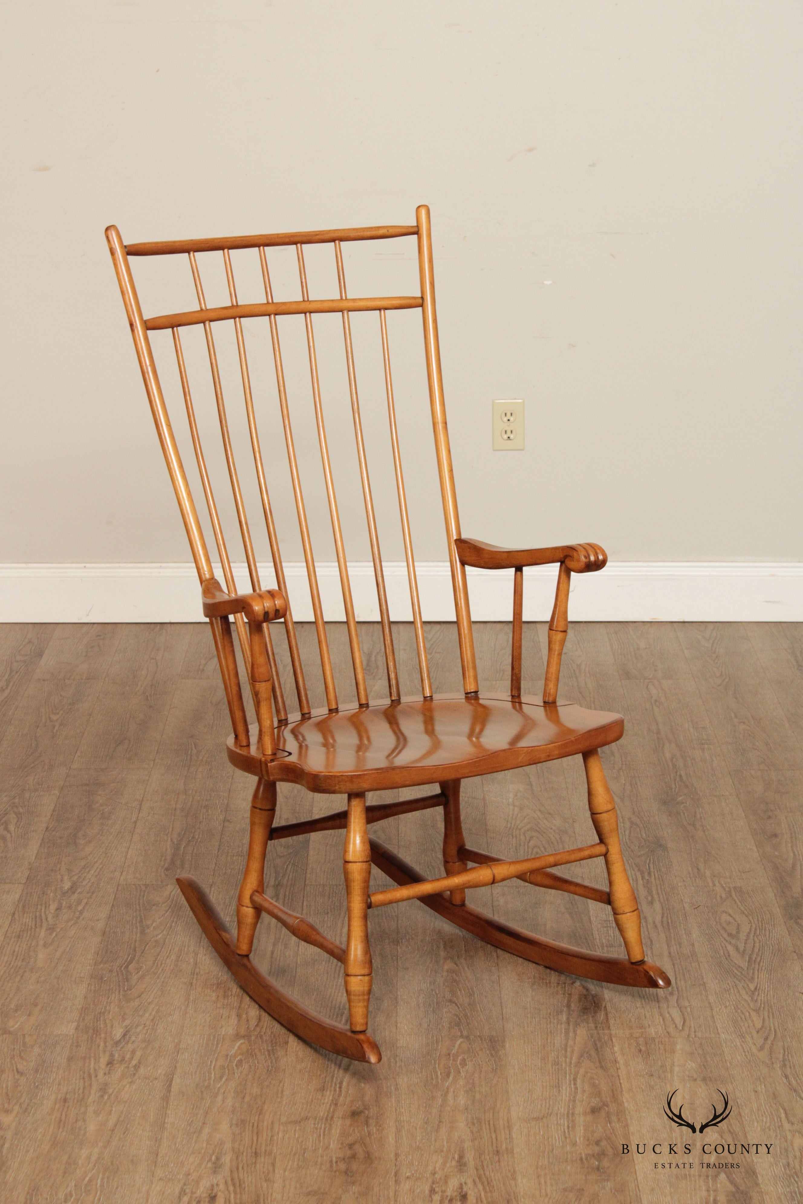 Ethan Allen Windsor Style Maple Rocking Chair