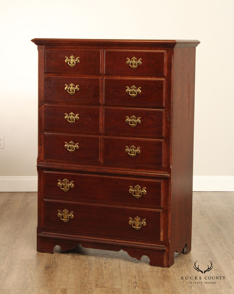 Thomasville 'Winston Court' Chippendale Style Cherry Tall Chest