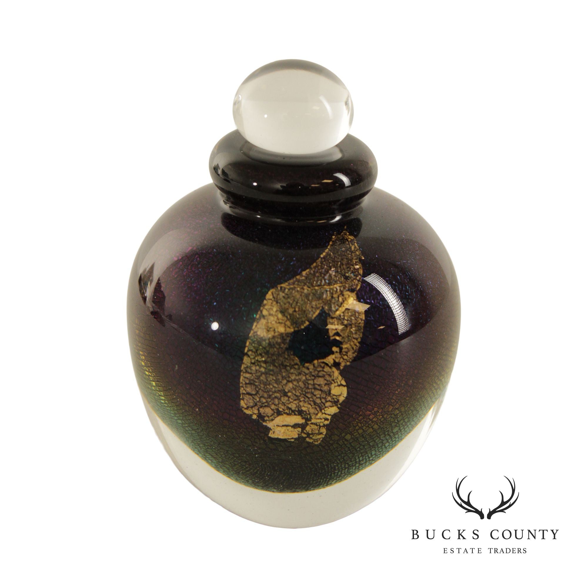 Robert Eickholt Blown Glass Perfume Bottle