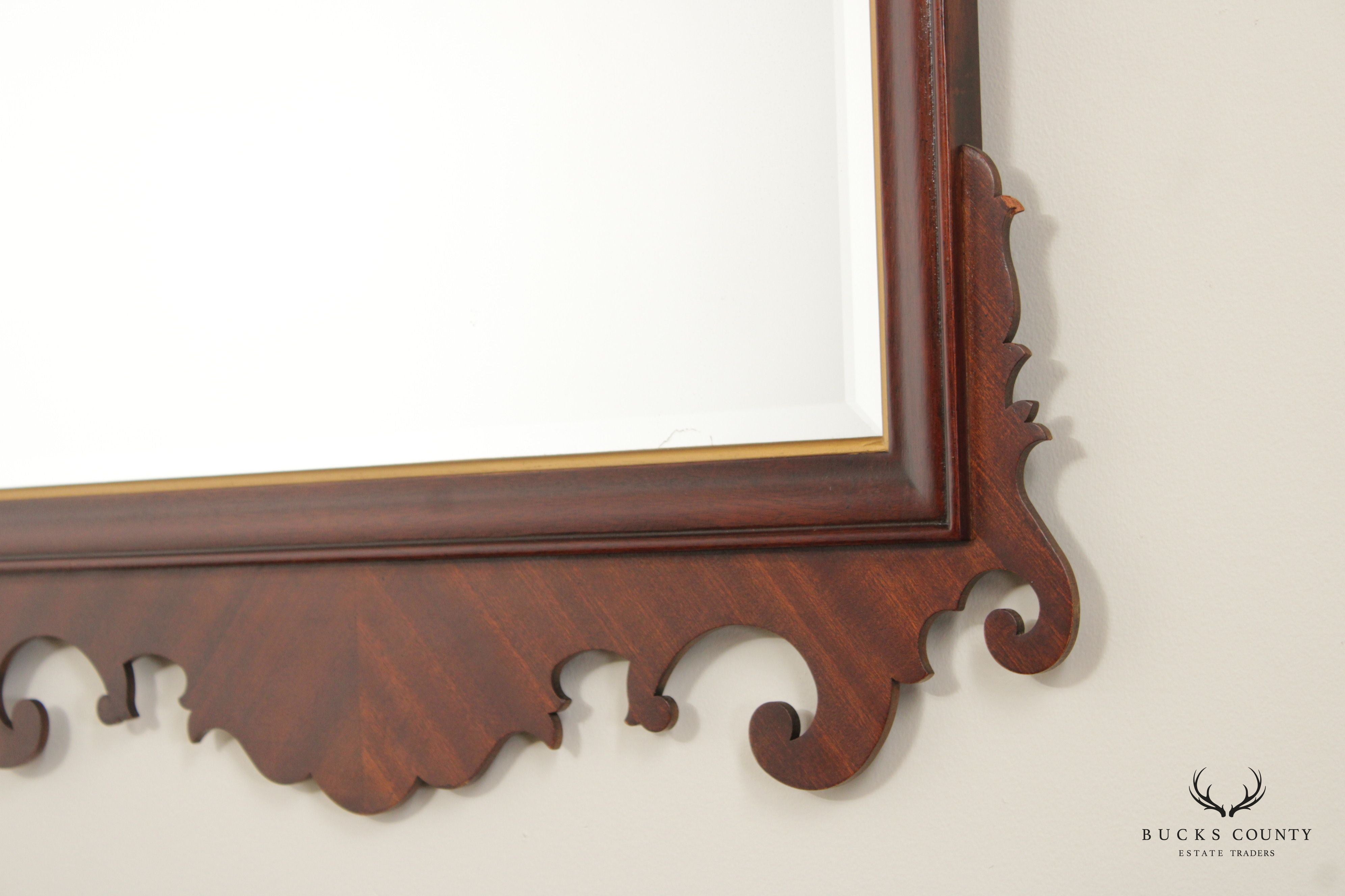 Drexel Heritage '18th Century Classics' Chippendale Style Mahogany Wall Mirror