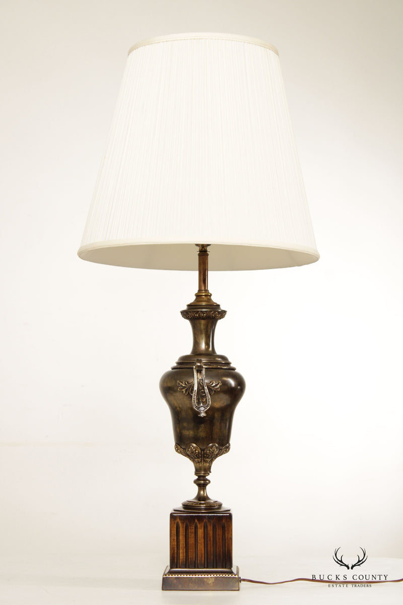 Frederick Cooper Vintage Pair Bronzed Urn Table Lamps