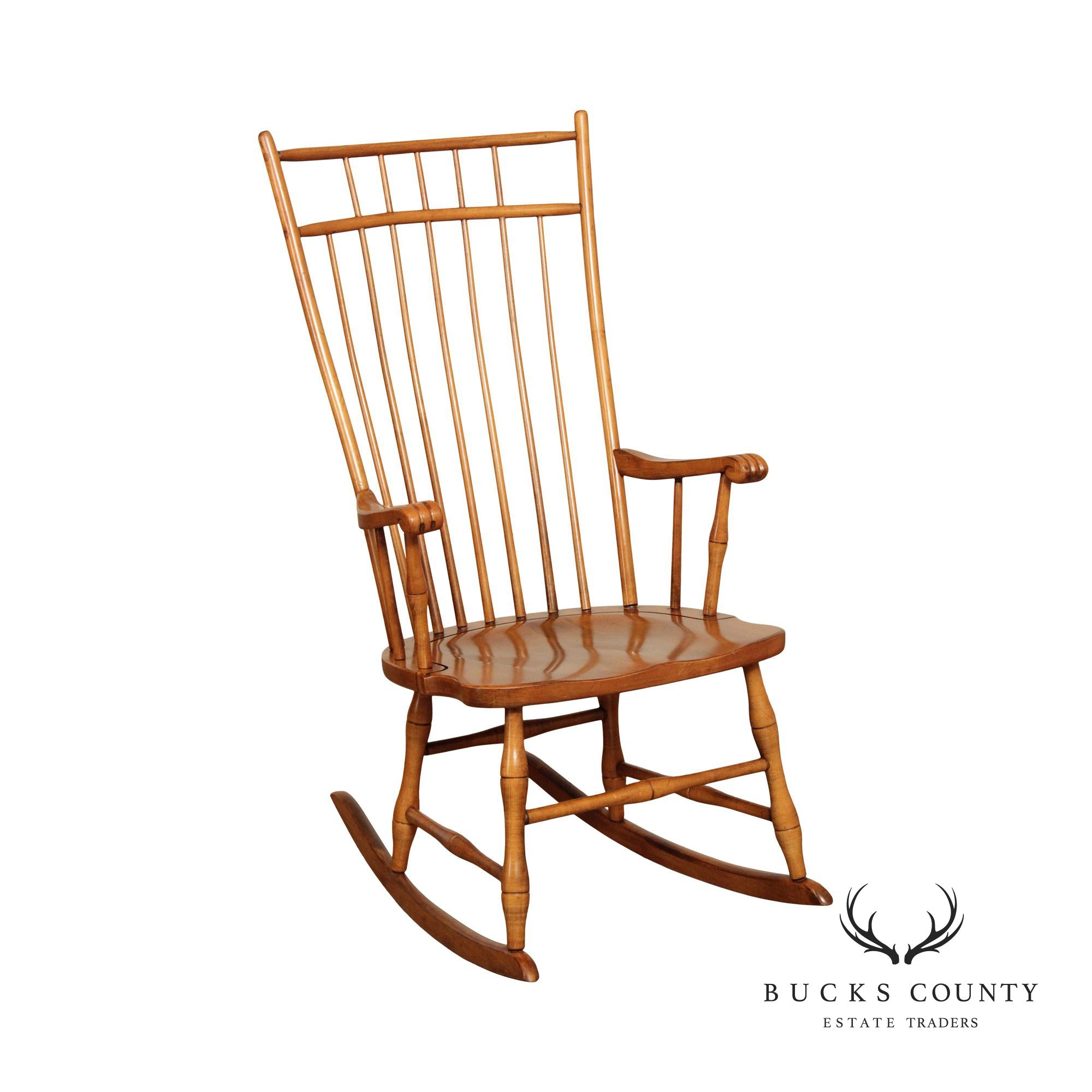 Ethan Allen Windsor Style Maple Rocking Chair