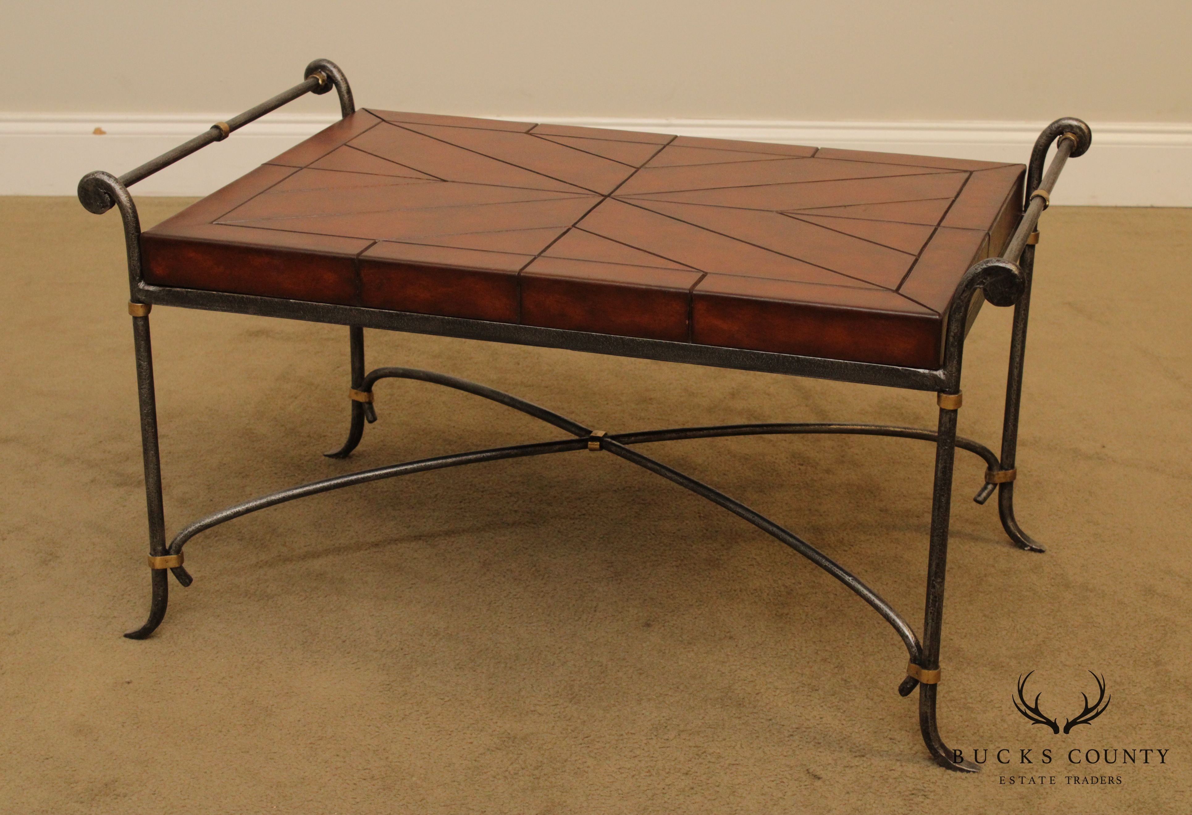 Quality Forged Steel Base Coffee Table