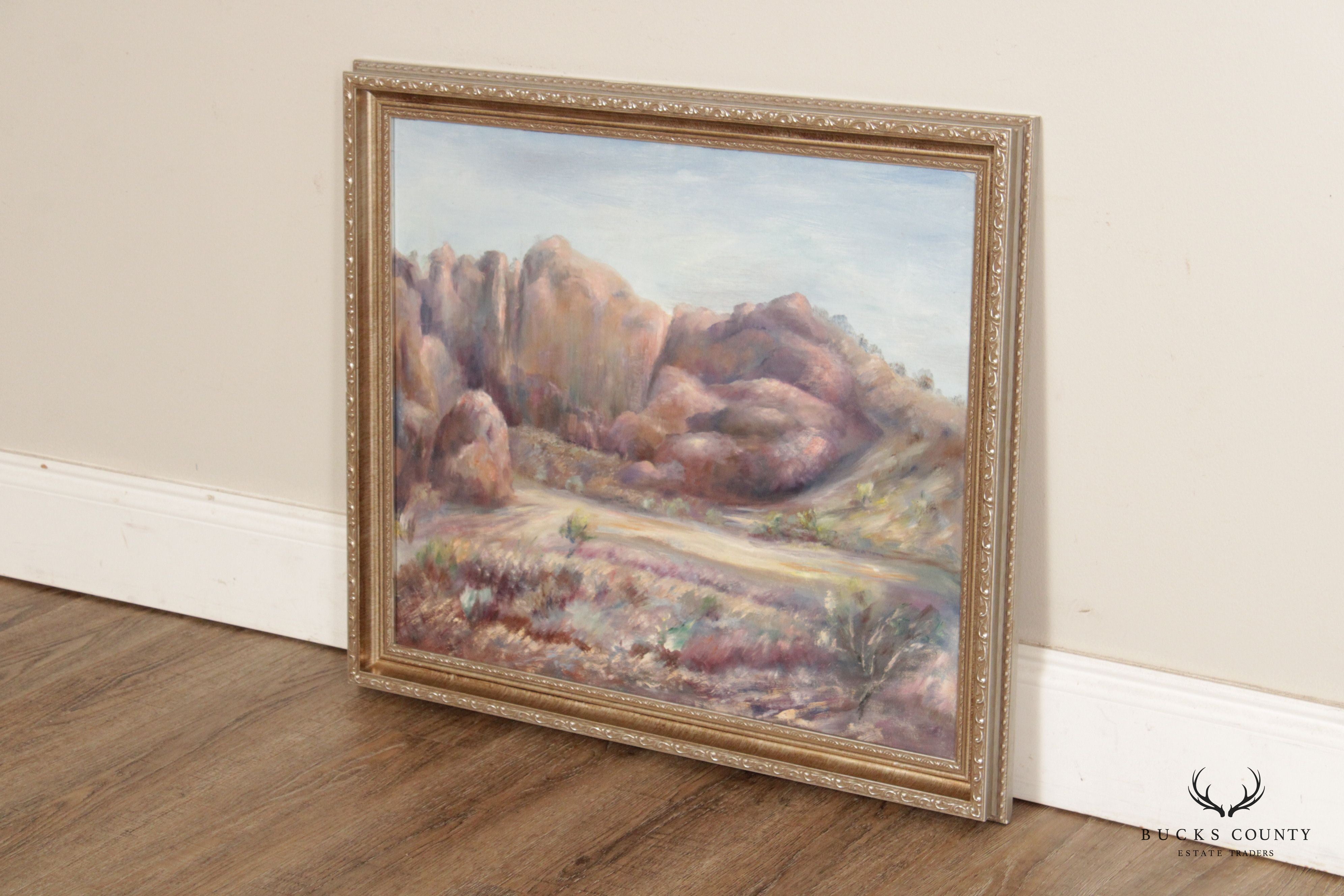 William Stoddard Loughran 1950s 'Arroya-Salt River Valley II' Original Painting