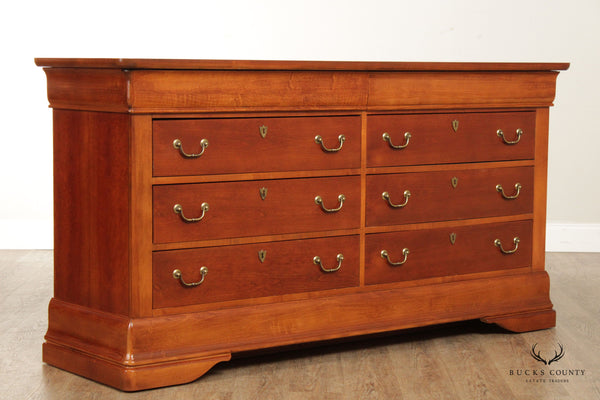 Hooker Furniture French Louis Philippe Style Cherry Double Dresser