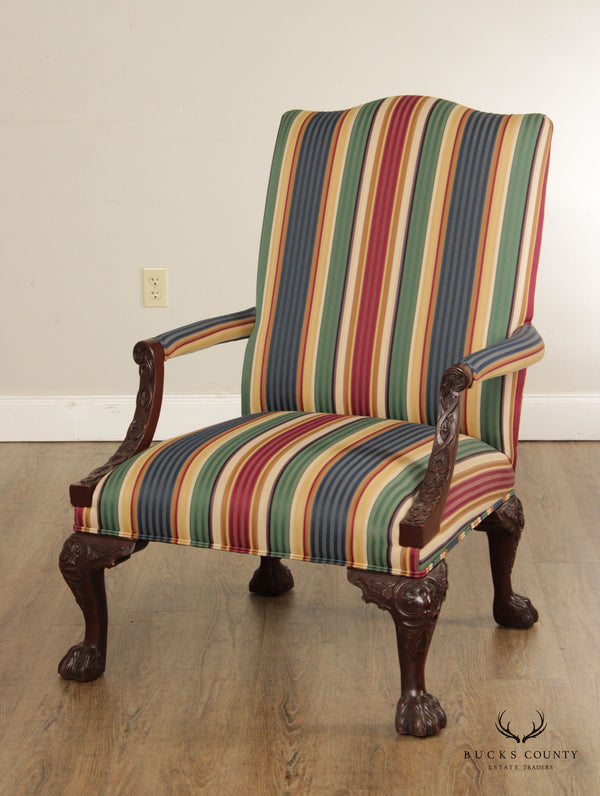 Henredon Historic Natchez Collection Mahogany Library Arm Chair