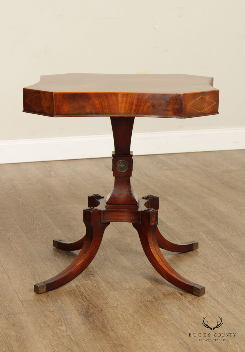 Weiman Vintage Regency Style Pair of Mahogany Side Tables
