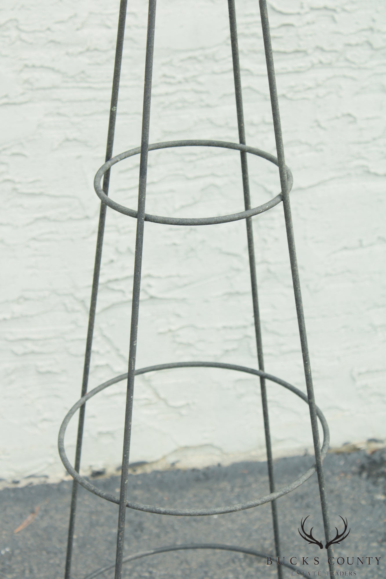 Vintage Pair of Iron Garden Obelisk