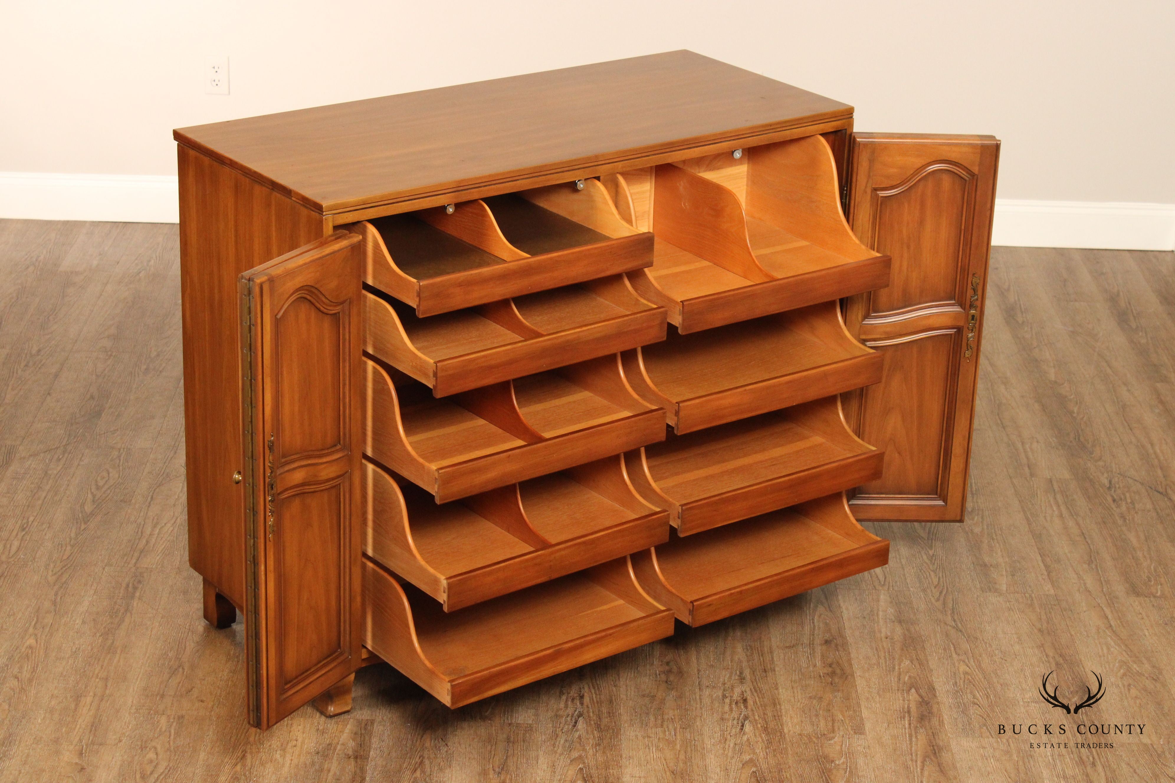 John Widdicomb French Provincial Style Fruitwood Gentleman's Chest