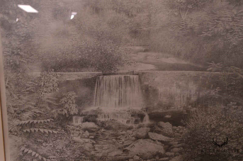 Herman Miller, Original Waterfall Graphite Drawing
