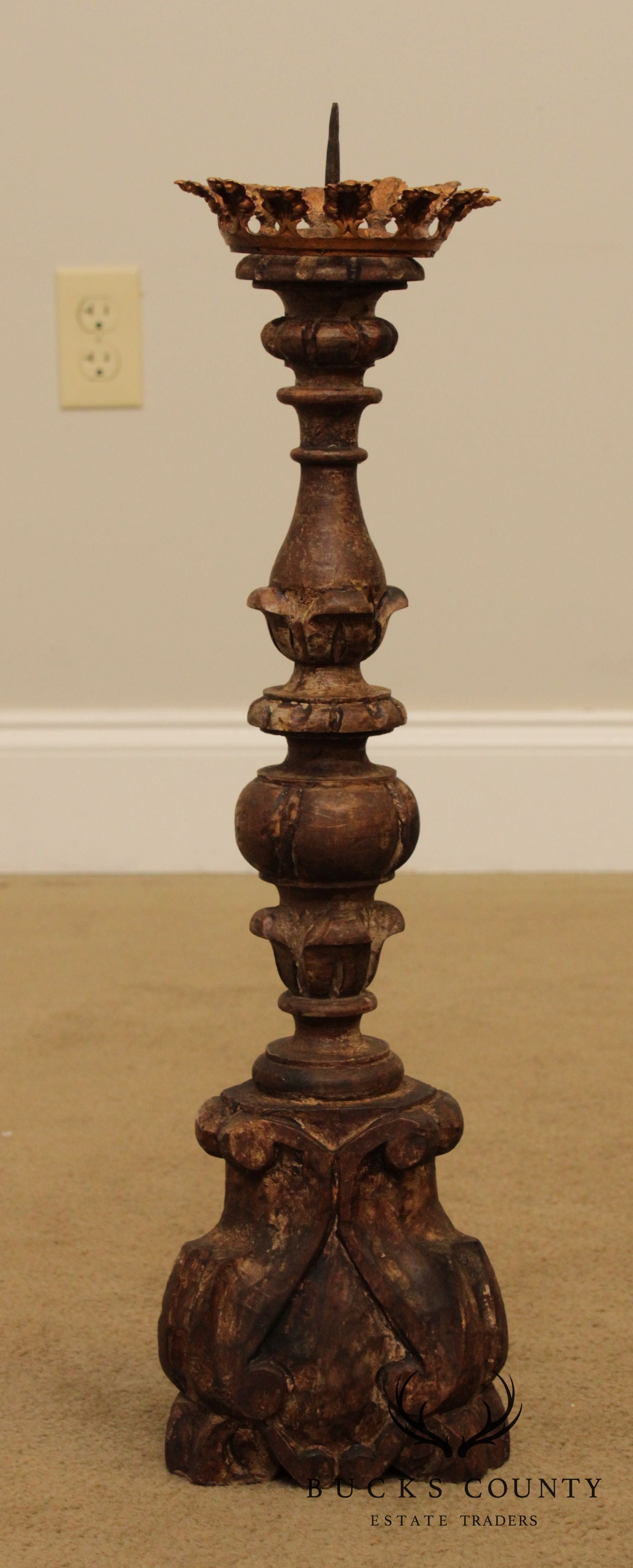 Italian Renaissance Style Antique Candlestick